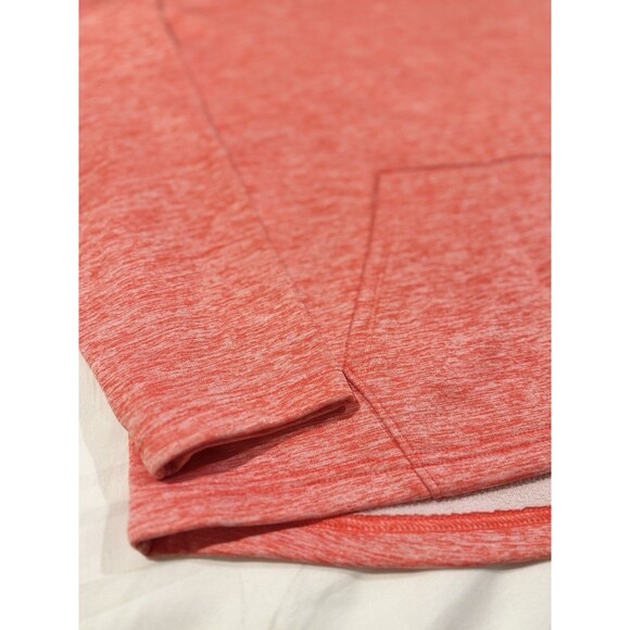 Emily B Fleece Lined Hoodie Hooded Sweatshirt Women L Coral Orange Soft Cozy EUC - Picture 7 of 15